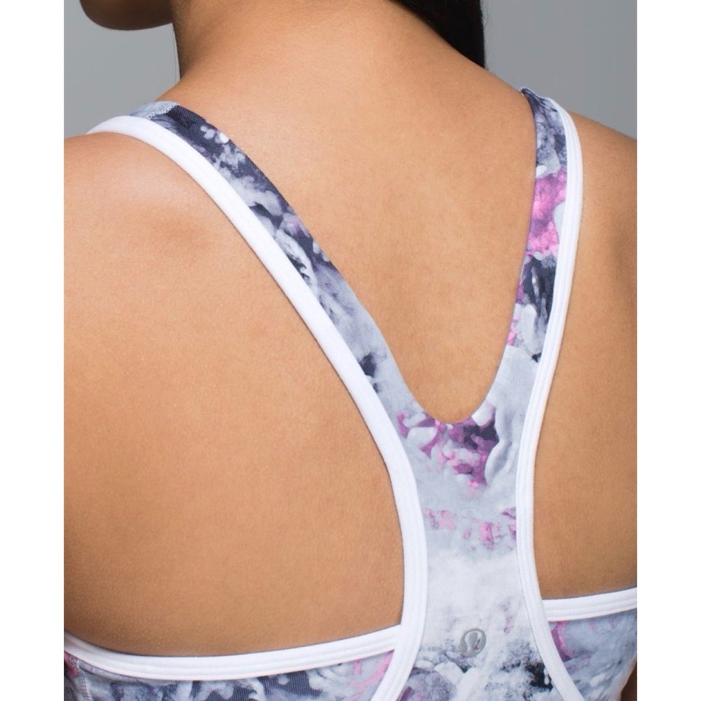 Lululemon Crossback Tank Moody Mirage White Deep Navy / White 8 - Picture 6 of 11